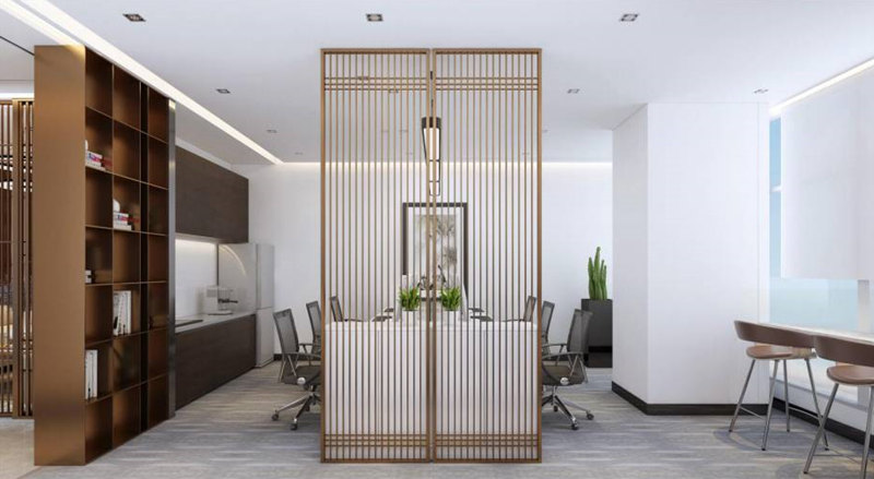 新中式辦公室裝飾設(shè)計(jì)效果圖